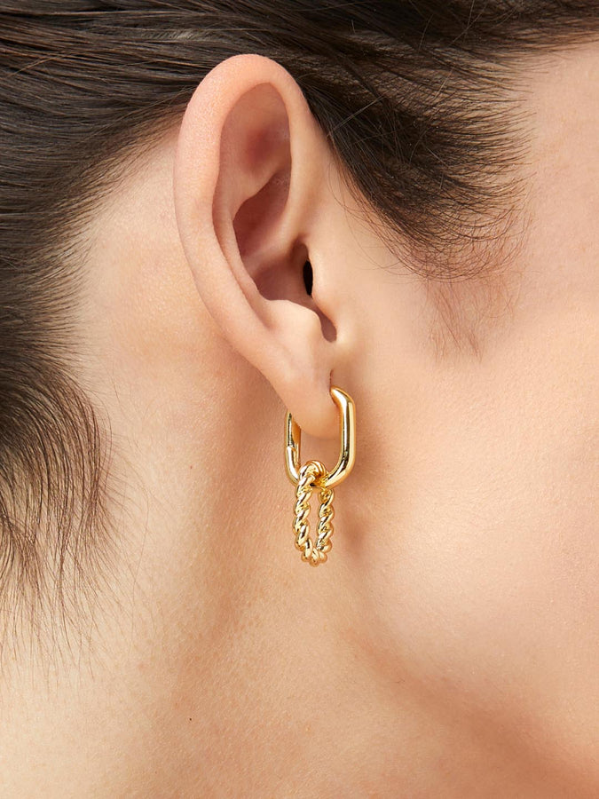 Butterfly hoop earrings 2.2 grams - Personalised Kids Gold Jewellery -  Doodles by Purvi